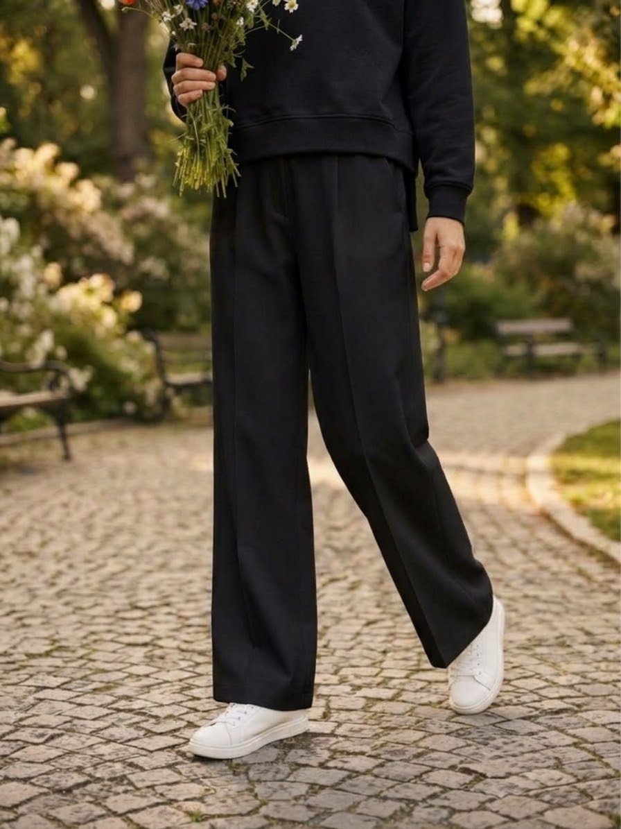OWN PANTALONE FELPA IN COTONE ORGANICO