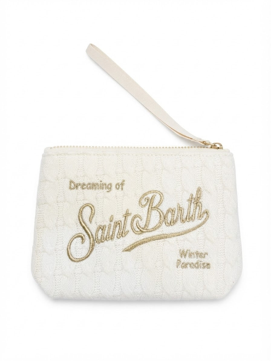SAINT BARTH ALINE POCHETTE IN LANA A TRECCE