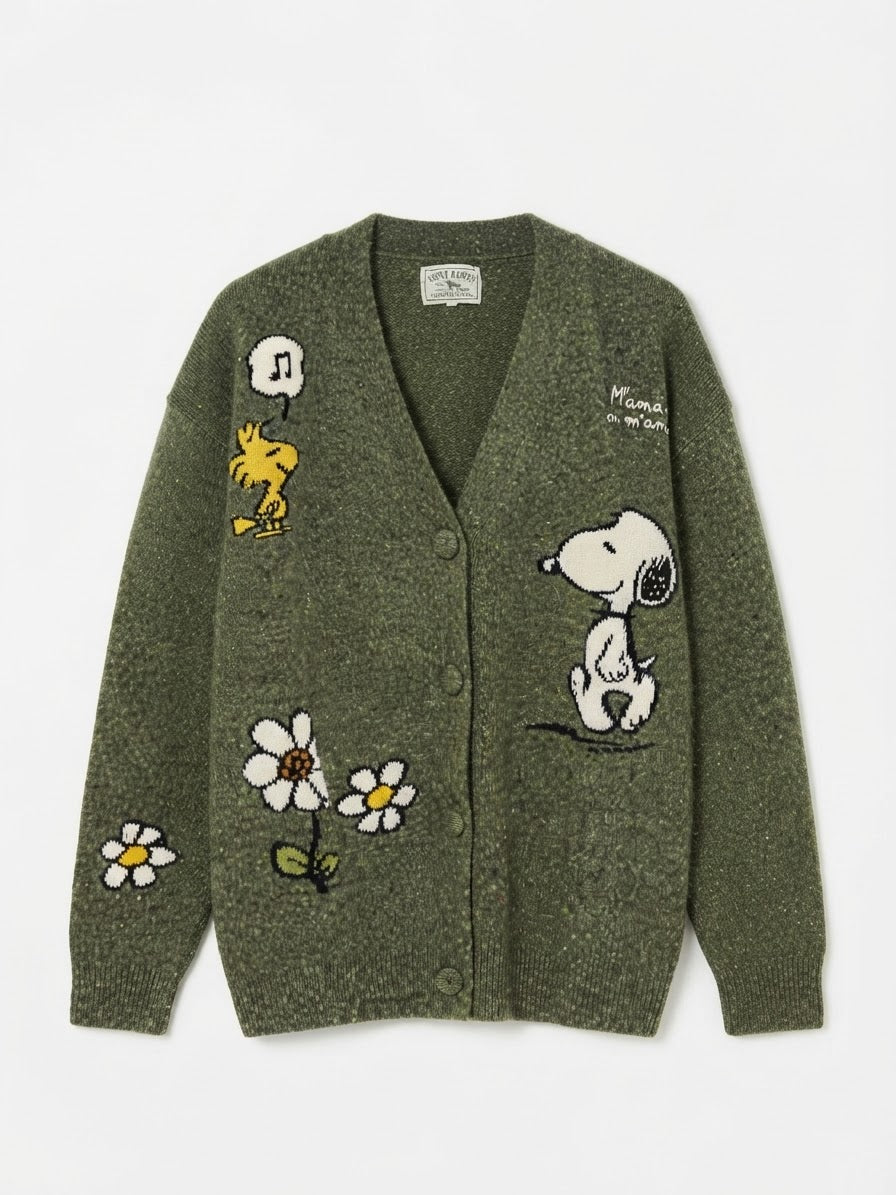 SAINT BARTH MAXI CARDIGAN JACQUARD