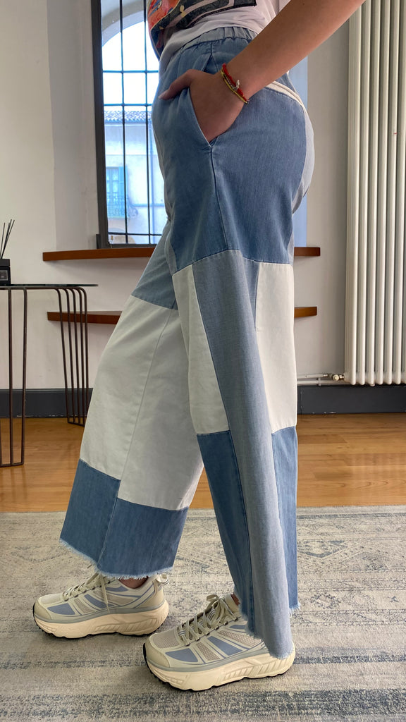 WHITE SAND JEANS CAROL PATCH