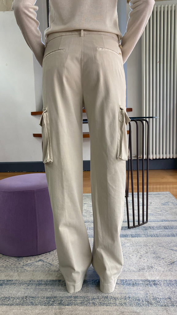 MASON'S PANTALONE CARGO PALAZZO