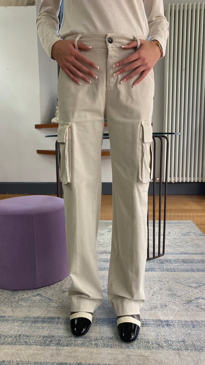 MASON'S PANTALONE CARGO PALAZZO