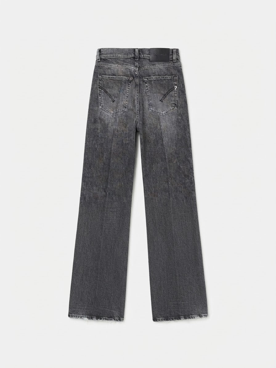 DONDUP JEANS AMBER  GRIGIO WIDE LEG