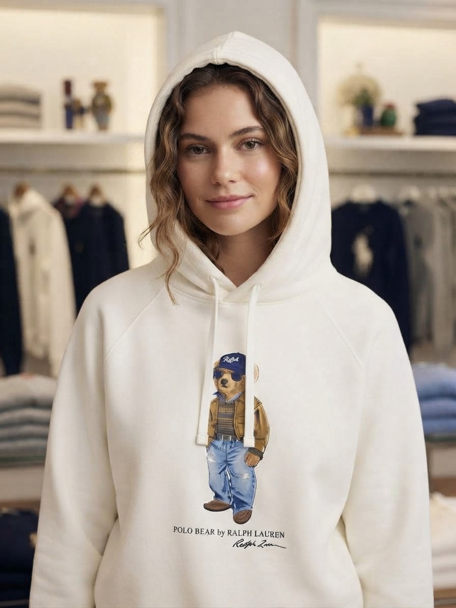 POLO RALPH LAUREN FELPA CAPPUCCIO CON TEDDY