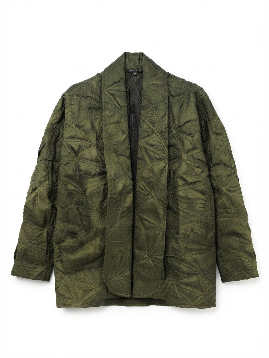 KOZAN GIACCA OVER GOFFRATA VERDE