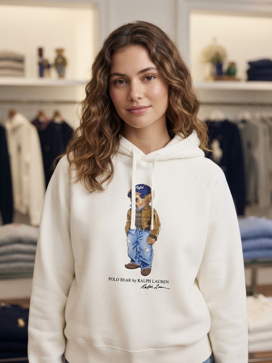 POLO RALPH LAUREN FELPA CAPPUCCIO CON TEDDY