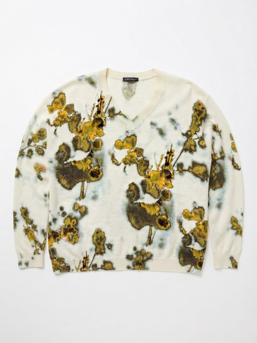IN BED WITH YOU MAGLIA OVER SCOLLO V STAMPA FIORI
