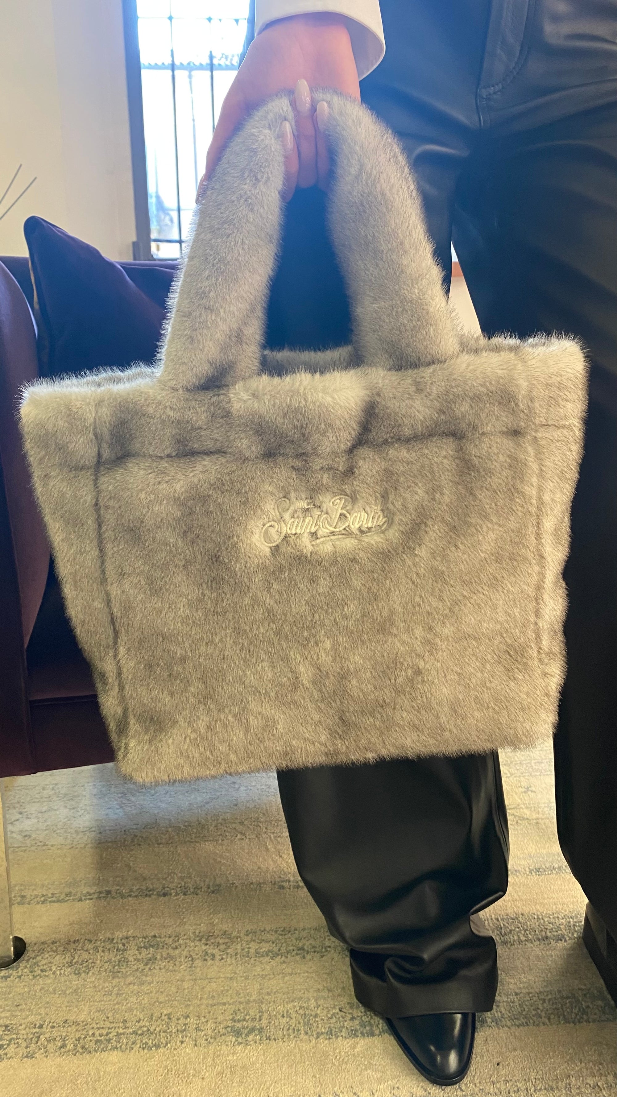 SAINT BARTH COLETTE BAG ECO PELLICCIA