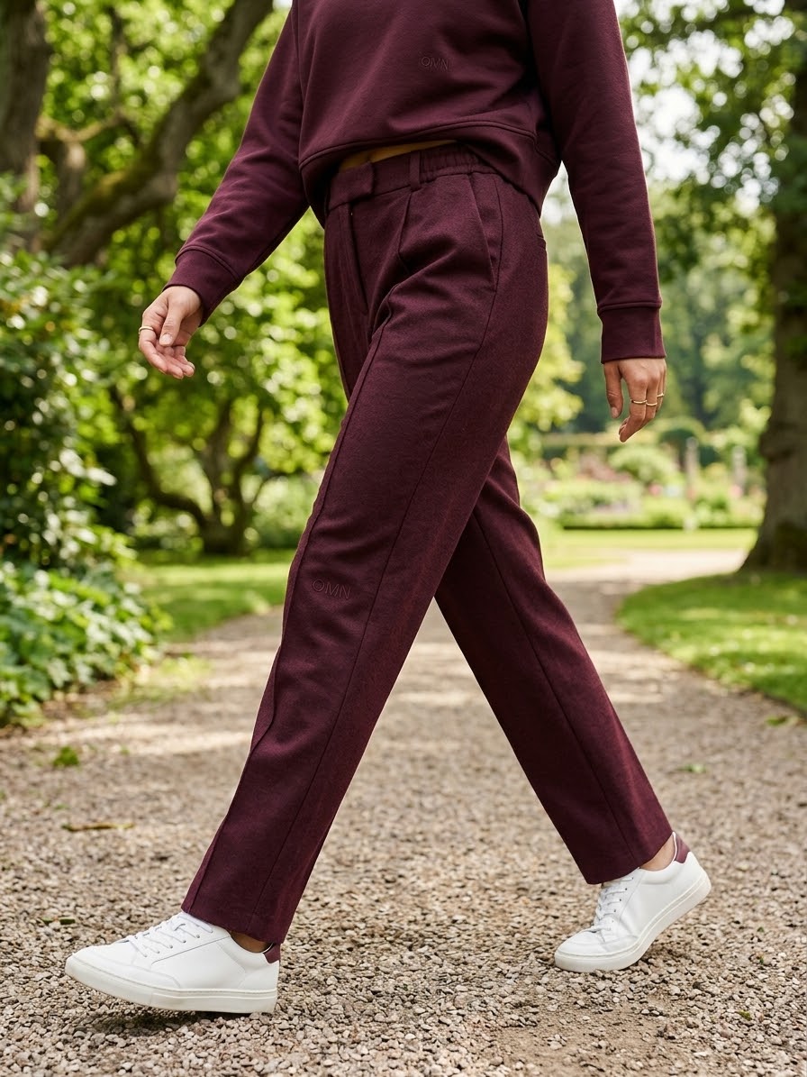 OWN PANTALONE FELPA SLIM IN COTONE ORGANICO