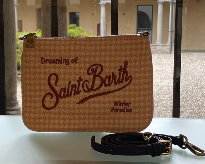 SAINT BARTH MINI POCHETTE PIED DE POULE