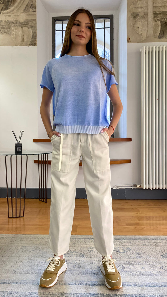 WHITE SAND PANTALONE ELISABETH FATIQUE