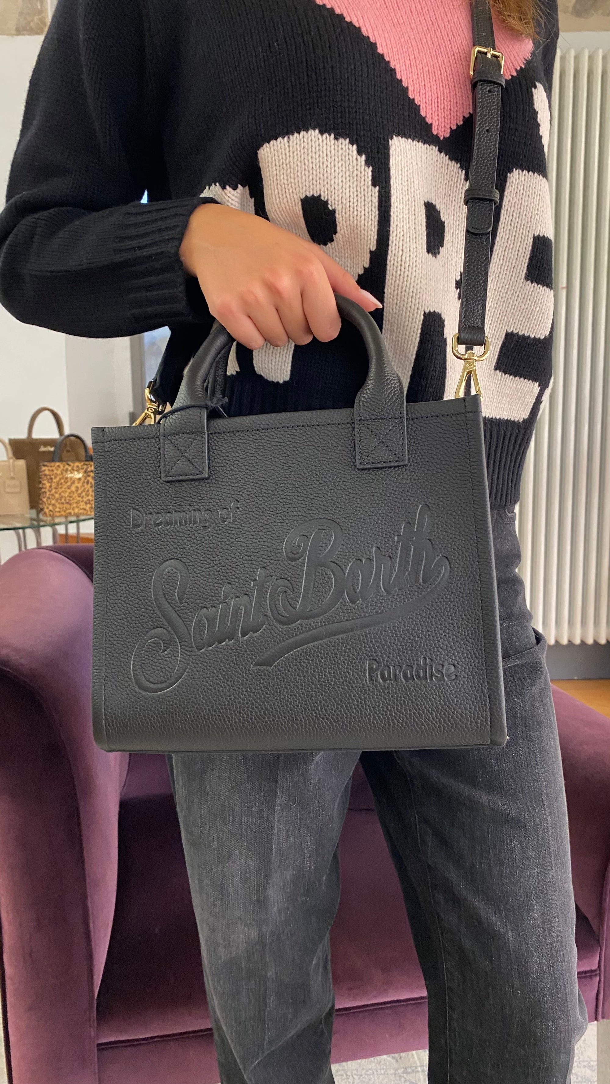 SAINT BARTH VANITY MIDI PELLE