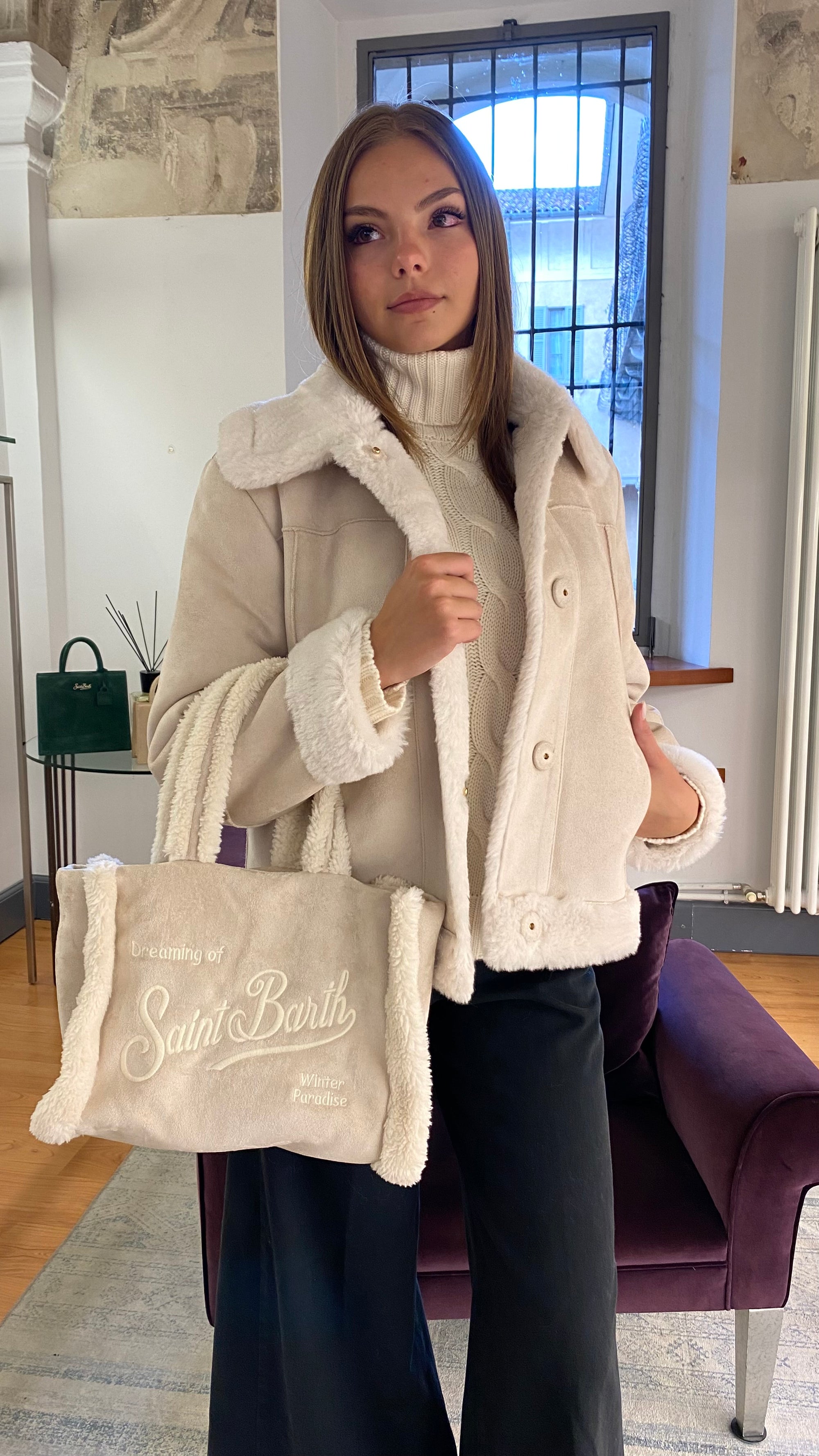 SAINT BARTH COLETTE BAG ECO MONTONE