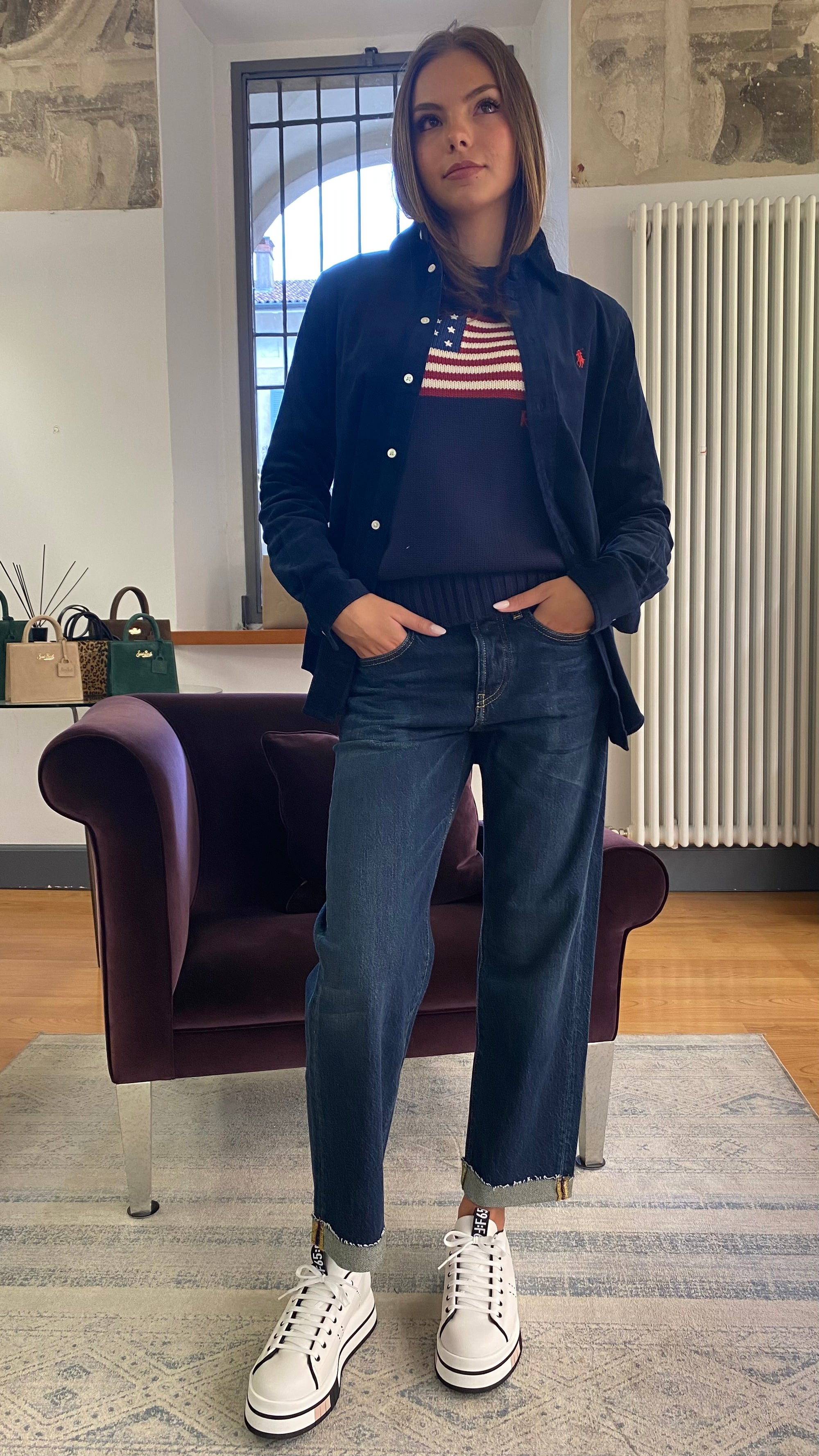 POLO RALPH LAUREN MAGLIA AMERICAN FLAG