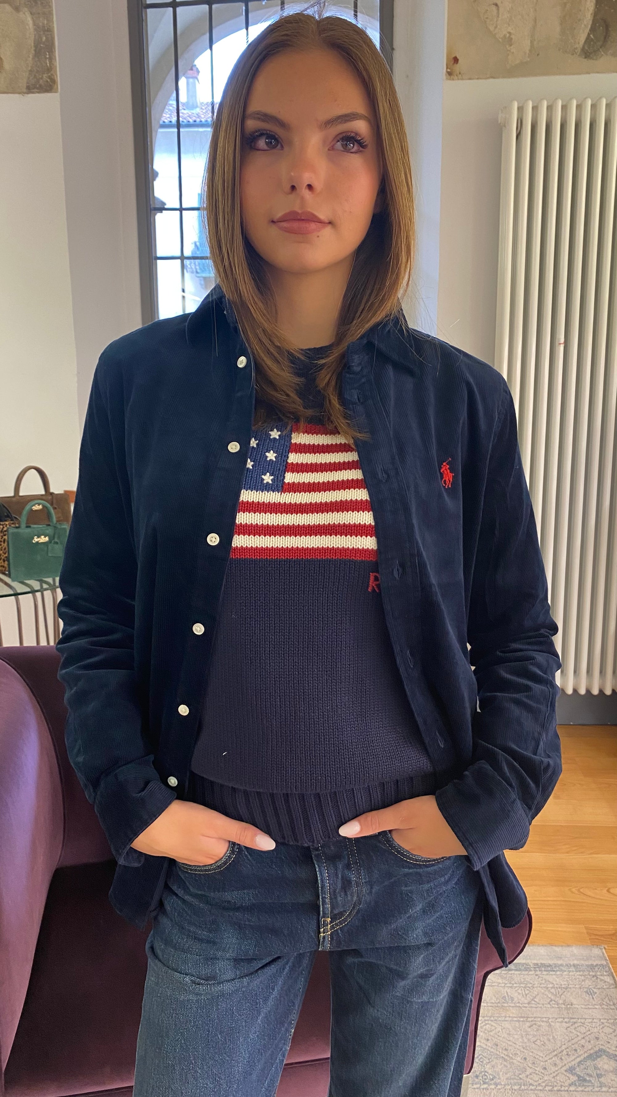 POLO RALPH LAUREN MAGLIA AMERICAN FLAG