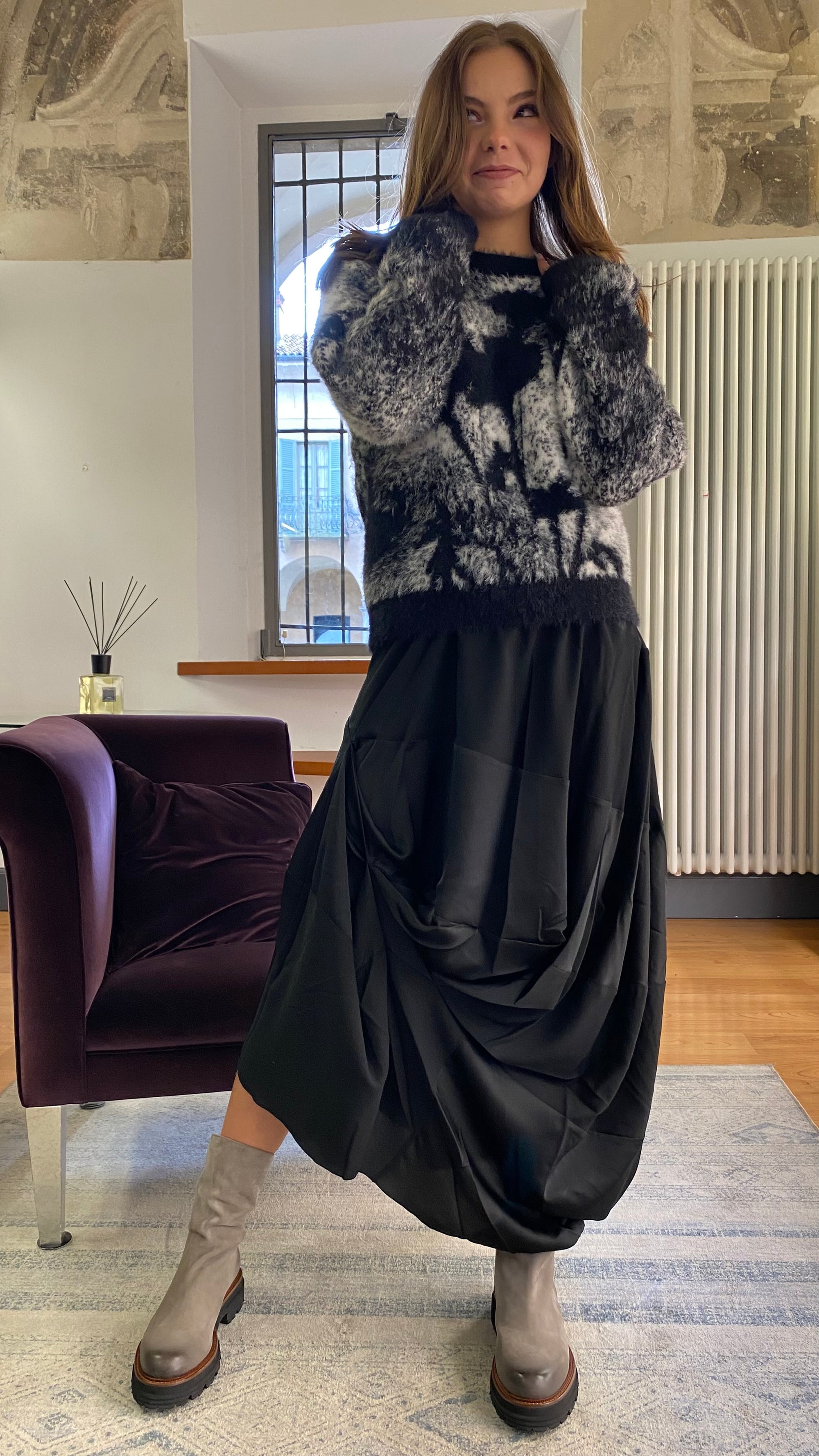 PCUBE WHITE GIACCONE REVERSIBILE