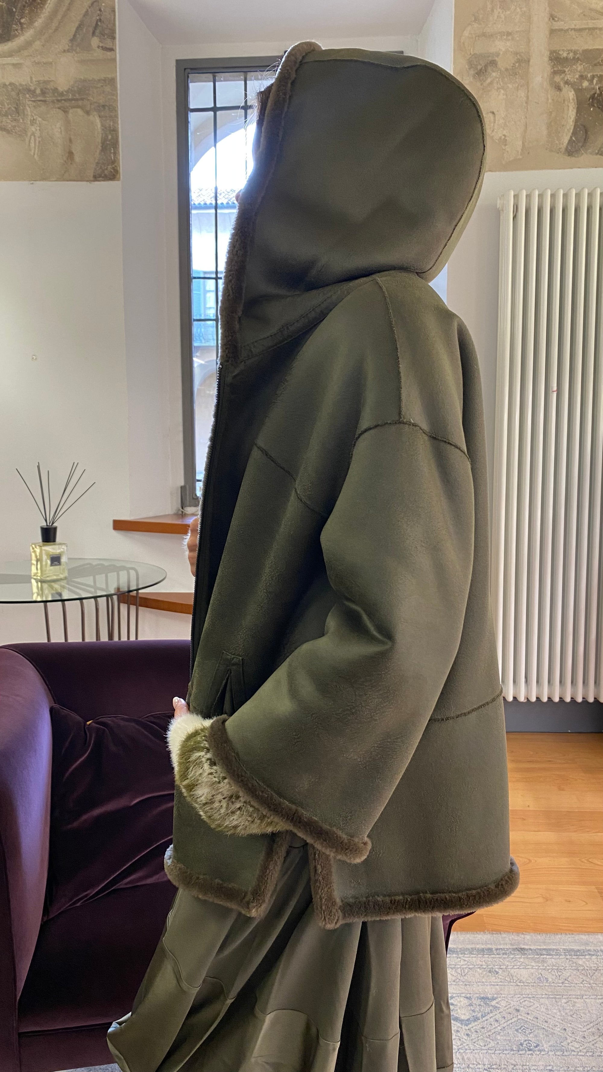 PCUBE WHITE GIACCONE REVERSIBILE