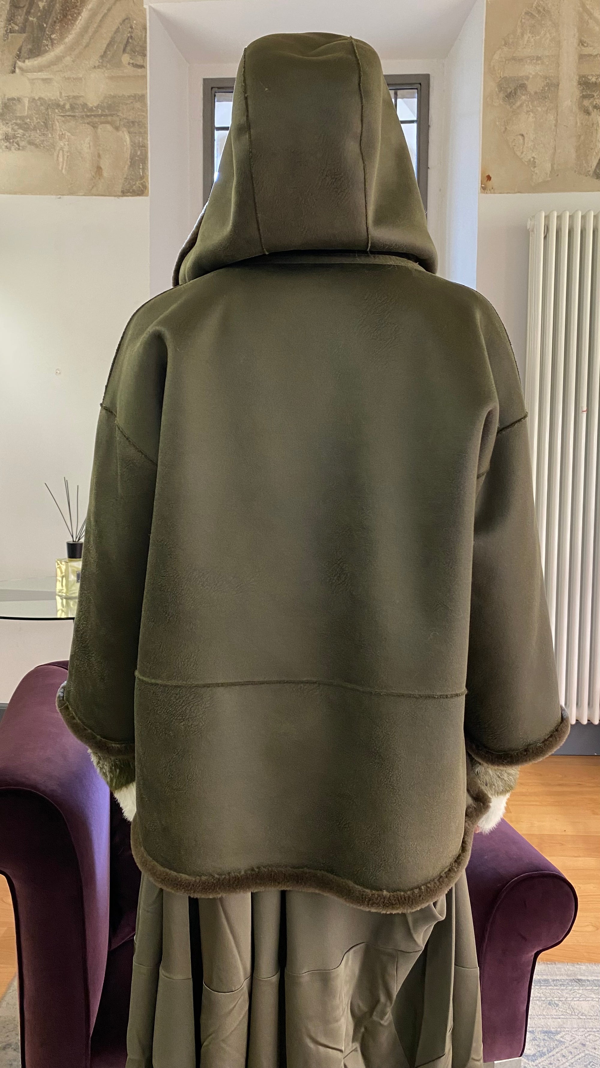 PCUBE WHITE GIACCONE REVERSIBILE