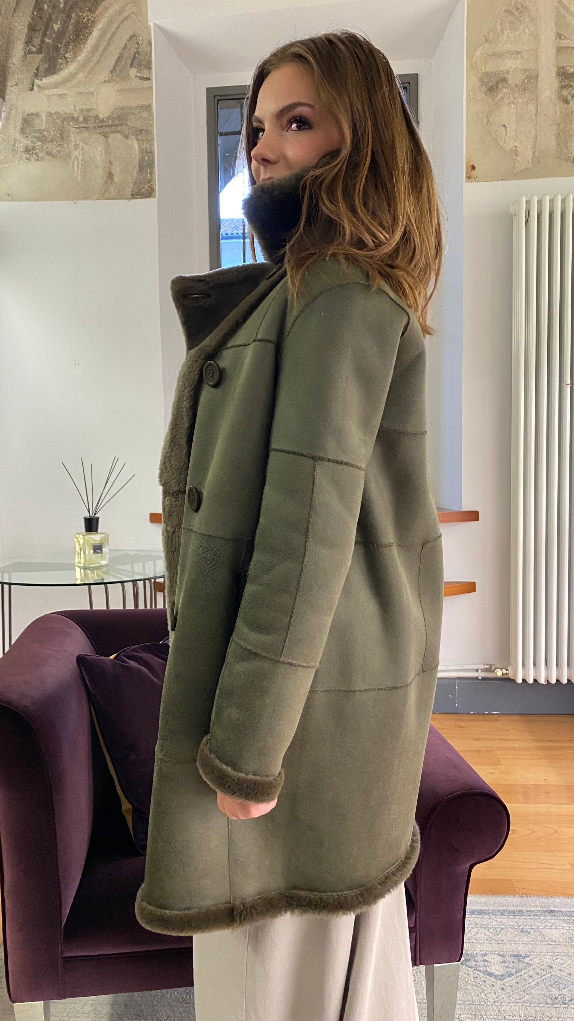 PCUBE WHITE CAPPOTTO REVERSIBILE