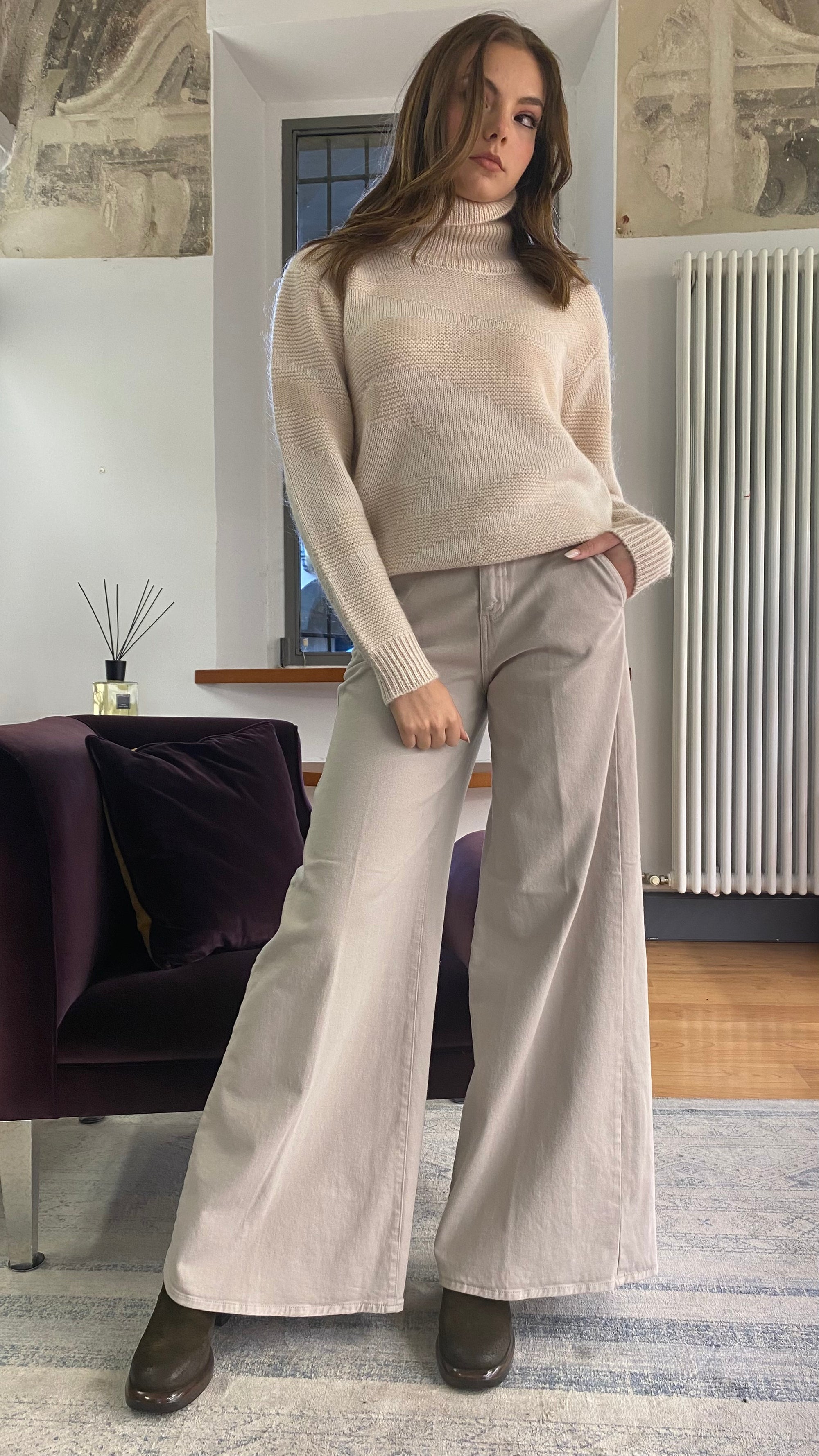 PCUBE WHITE CAPPOTTO REVERSIBILE