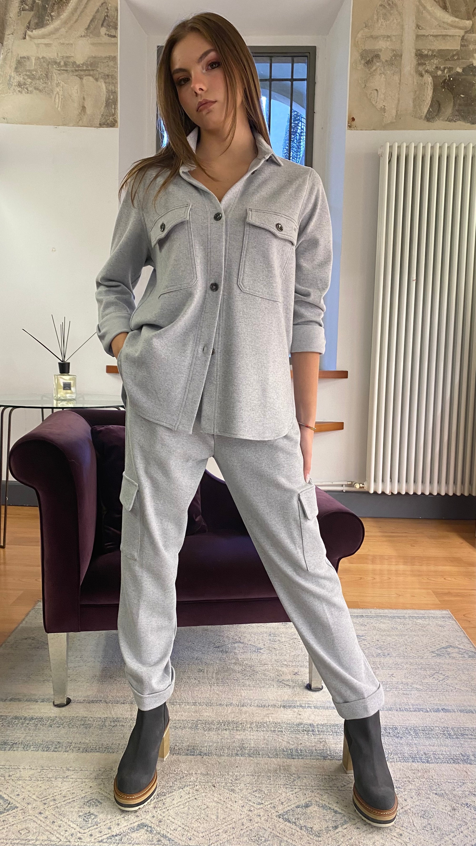 PCUBE WHITE CAPPOTTO REVERSIBILE