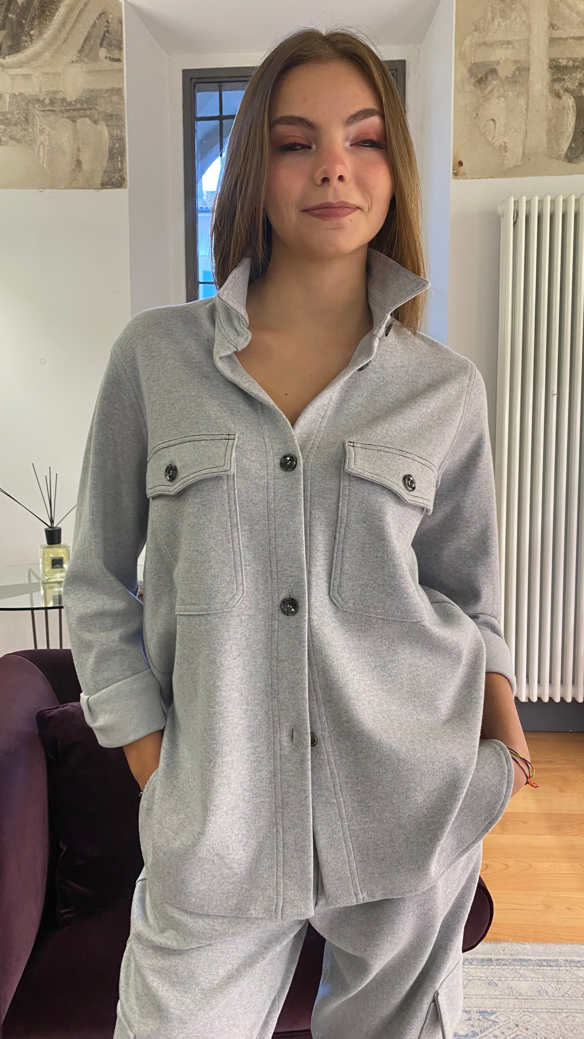 PCUBE WHITE CAPPOTTO REVERSIBILE