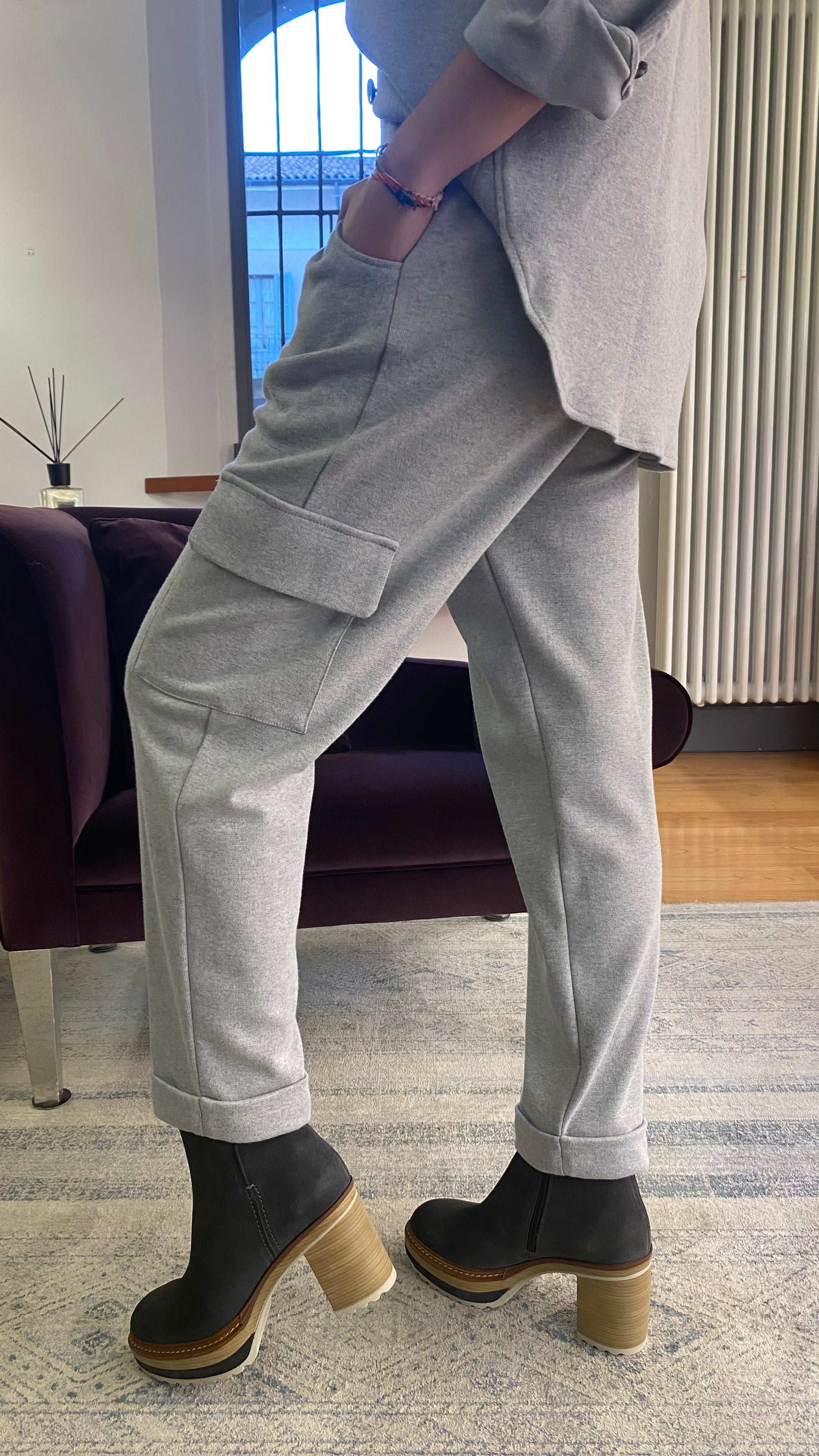 PCUBE WHITE CAPPOTTO REVERSIBILE