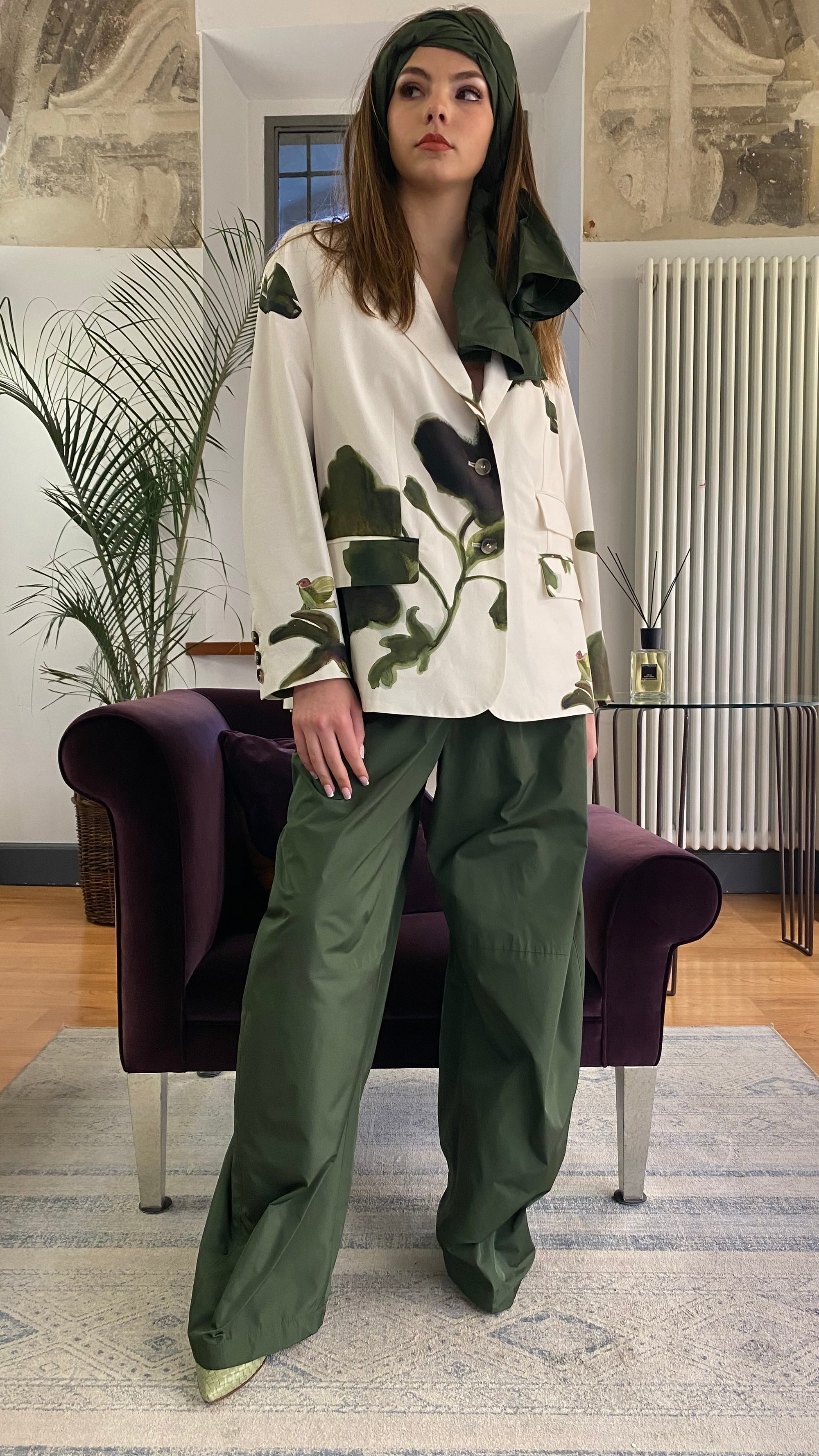 CO.GO GIACCA OVER STAMPA JUNGLE