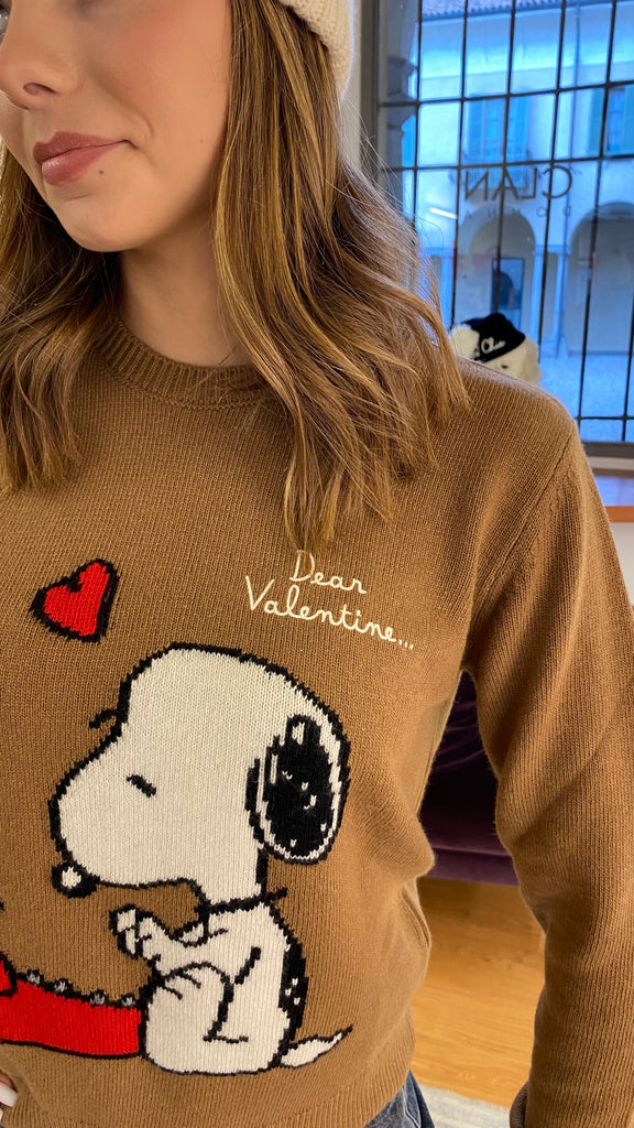 SAINT BARTH MAGLIA SNOOPY "DEAR VALENTINE"