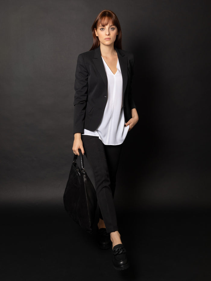 DONDUP CAMICIA SCOLLO V IN CREPONNE